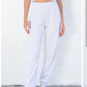 Brandy Melville Grey Rosa Sweatpants